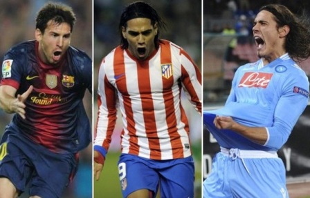 Resultado de imagen para messi falcao cavani y aguero