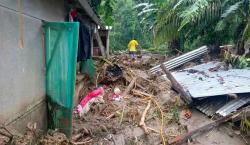 Desborde de río en Taipiplaya, localidad de Caranavi, deja al menos 15 viviendas afectadas