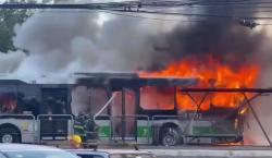 Tragedia en Brasil: dos muertos al estrellarse una avioneta contra un colectivo en una transitada avenida de San Pablo