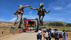 Entregan el Monumento al Tinku en el Norte de Potosí