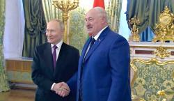 Putin se reúne con Lukashenko en Moscú