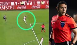 ¡Vergonzoso! Gery Vargas cobró un penal fuera del área en la Copa Sudamericana