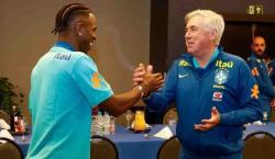 Primer día de Ancelotti con Brasil: entre saludos, ilusión y trabajo