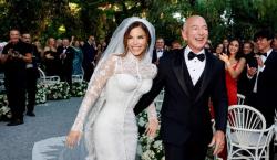 Jeff Bezos y Lauren Sánchez, oficialmente casados: 90 aviones privados, 27 vestidos para la novia y una megafiesta en un astillero histórico