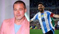 Brad Pitt habló de Lionel Messi y no escatimó en elogios: “Lo adoro”