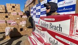 Incautan un camión con 10 toneladas de cigarrillos procedente de Paraguay