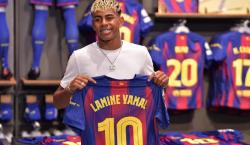 Lamine Yamal hereda la “10”: “Messi hizo su camino y yo quiero hacer el mío”