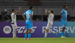 San Antonio sufre una goleada ante Once Caldas y queda al borde de la eliminación 