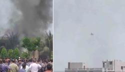 Un avión militar se estrella en un campus escolar