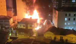 Sopocachi:  Hay 25 familias afectadas por el incendio y preocupaciones por la infraestructura