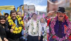 Samuel, Tuto y Manfred buscan conquistar el voto de los indecisos en últimos días de campaña