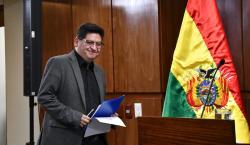 Ministro Montenegro tilda de “mentira” la acusación de Evo sobre desvío de recursos en la Gestora