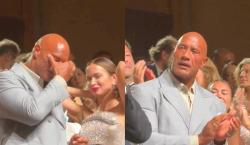 Dwayne Johnson rompe en llanto en Venecia tras recibir una ovación de 15 minutos