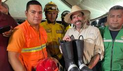 Camacho visita San Matías con ayuda humanitaria y cuestiona el centralismo