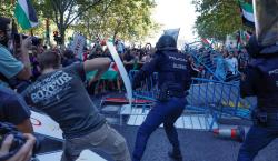 Escándalo en el ciclismo: protestas propalestinas obligan a cancelar la última etapa de la Vuelta a España