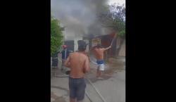 Incendio en una vivienda causó alarma de vecinos en la avenida Mutualista