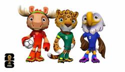 FIFA presenta a las mascotas del Mundial 2026: Maple, Zayu y Clutch