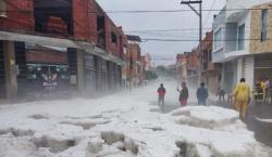 Una granizada azotó a Tarija: el hielo arrasó cultivos e inundó calles, evalúan las pérdidas agrícolas