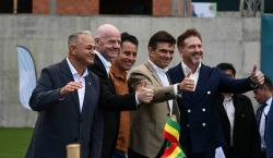 Infantino y Domínguez llegan a Bolivia y confirman la final de la Sudamericana 2027 en Santa Cruz