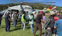 Llegó el primer vuelo con ayuda para Samaipata y se activa puente aéreo de cinco envíos