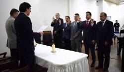 El ministro de Obras Públicas posesiona a los responsables de la ATT, Vías Bolivia, ABC y Mi Teleférico