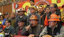 COB advierte al Gobierno que no permitirá medidas de “ajustes neoliberales” y exige cambiar el rumbo