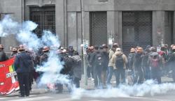 La Paz vive otra jornada de tensión por marcha de la COB y enfrentamientos con la Policía