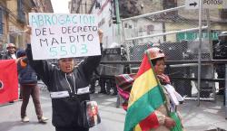 Sala Constitucional de Santa Cruz admite acción popular contra el DS 5503; gobierno dice que argumentará su posición