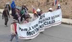 Evistas inician marcha desde Panduro con la demanda de renuncia de Paz