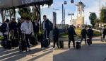 Bloqueos obligan a Always Ready a trasladarse a pie rumbo al aeropuerto