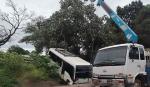 Micro reportado como robado fue hallado en un canal de drenaje