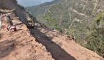 La ABC avanza en la estabilización del farallón rocoso en la zona de Petacas